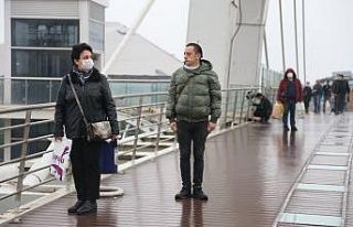 Yağmur altında Ata’ya saygı