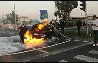 Yangına müdahale eden itfaiye erleri ölümden döndü
