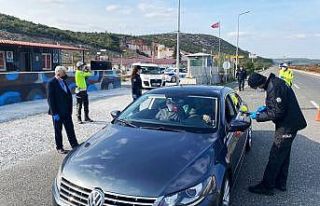Yatağan-Aydın kontrol noktasında yoğun denetim