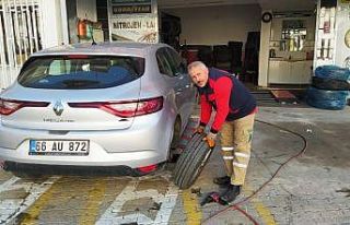 Yozgat’ta kış lastiği mesaisi başladı