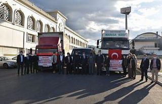 Yunusemre İzmirli depremzedelere yardımlarını...