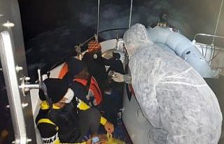 16 düzensiz göçmen kurtarıldı