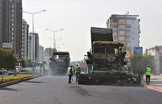 2. Çevre Yolunda sıcak asfalt çalışması başladı
