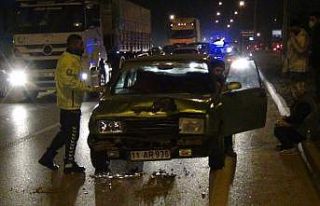 2 otomobil çarpıştı...1 yaralı