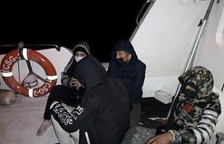 4 düzensiz göçmen kurtarıldı