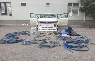 4 ilçenin enerji nakil hatlarını çalan hırsızlar...