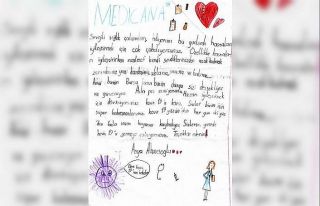 7 yaşındaki çocuktan sağlık çalışanlarına...