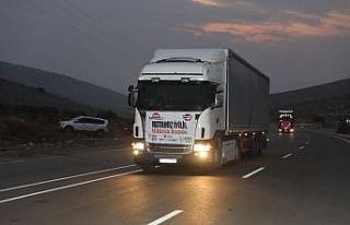 81 ilden yola çıkan yardım TIR’ları Suriye’de