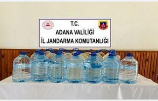 Adana’da 120 litre kaçak içki ele geçirildi