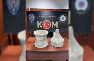 Adana’da 2 taş eser ele geçirildi