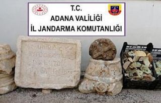 Adana’da Roma dönemine ait tarihi eserler ele geçirildi