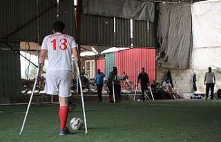 Afrin’de Dünya Engelliler Günü’nde ampute takımlarının...