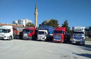 Afyonkarahisar’dan Suriye’ye 5 tır dolusu yardım...