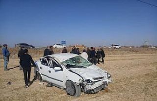 Aksaray’da otomobil şarampole devrildi: 4 yaralı