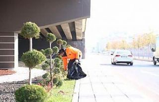 Aksaray’da yeşil alanlar kışa hazırlandı