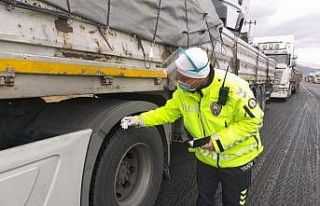 Akşehir’de kış lastiği denetimi