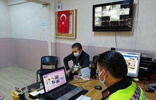 Alaşehir jandarmasından çevrimiçi trafik eğitimi
