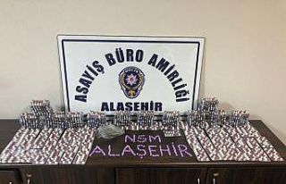 Alaşehir polisi 2 bin 781 adet uyuşturucu hap ele...