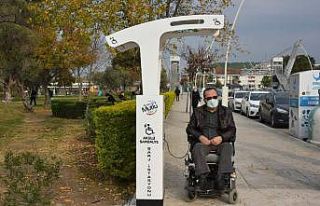 Aliağa’da akülü sandalye şarj istasyonları...