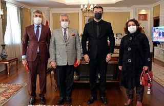 Alkır kardeşlerden Vali Memiş’e teşekkür ziyareti