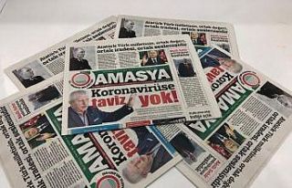 Amasya Belediyesi’nin hizmetlerini duyurduğu gazetenin...