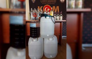 Amasya polisinden sahte içki operasyonu