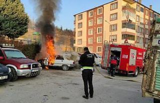 Aracının marşına bastı, az daha canından oluyordu