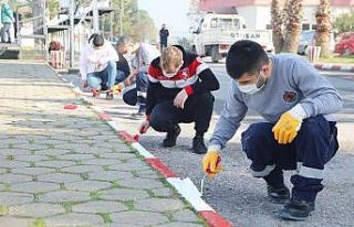 Atakum Belediyesi ve taraftardan Samsunspor’a kırmızı-beyaz...