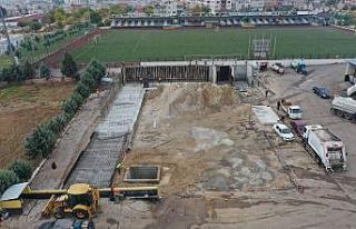 Atık Getirme Merkezi inşaatı sürüyor