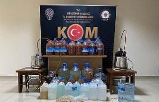 Avanos’ta sahte alkol operasyonu düzenlendi