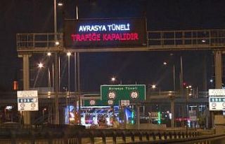 Avrasya Tüneli bakım çalışması nedeniyle trafiğe...