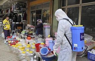 Aydın Büyükşehir dezenfekte çalışmalarını...