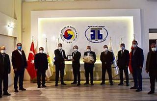 Aydın Vergi Dairesi Başkanı Şahin, ATB Başkanı...