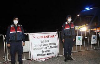 Ayvalık’ta Çakmak kırsal mahallesi karantina...