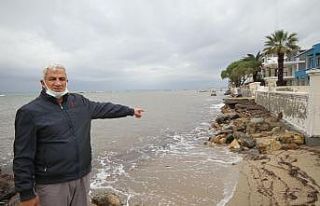 Ayvalık’ta kıyı erozyonu ürkütüyor