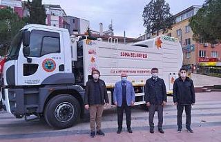 Bakanlıktan Soma Belediyesine 1 milyonluk araç hibe...