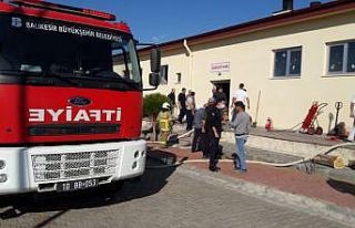 Balıkesir’de cezaevinin çamaşırhanesinde yangın...