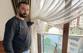Balkonda mahsur kalan karabatak kuşu kurtarıldı
