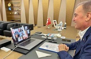 Başkan Böcek çevrimiçi düzenlenen ASBAŞ Toplantısına...