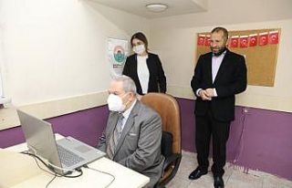Başkan Demirtaş online eğitim gören gençlerle...