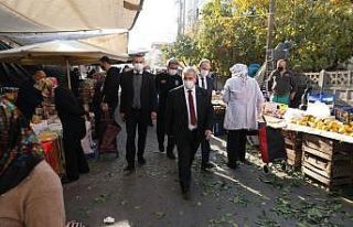 Başkan Demirtaş semt pazarlarındaki denetimleri...