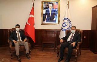 Başkan Erol, ADÜ Rektörü Aldemir ile görüştü