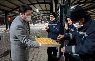 Başkan Hasan Avcı gece mesaisinde