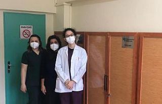 Başkan Şahin, sağlık personelinin yanında