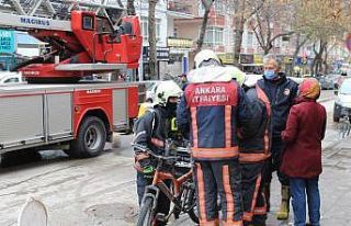Başkent’te 6 katlı binada yangın paniği