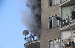 Başkent’te 9 katlı binada yangın