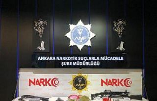 Başkent’te narkotik operasyonunda ele geçirilen...