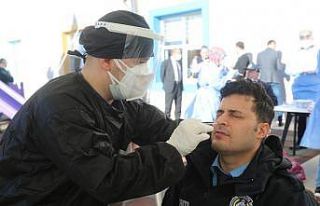 Belediye çalışanlarına korona testi