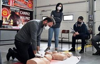 Belediye personeline temel ilkyardım eğitimi