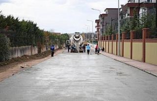 Bereket Sokakta üst yapı çalışmaları tamamlandı